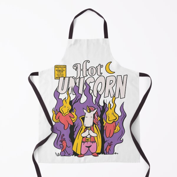 Item preview, Hot Burning unicorn on fire halloween Comics designed and sold by TRIBExSPACE.