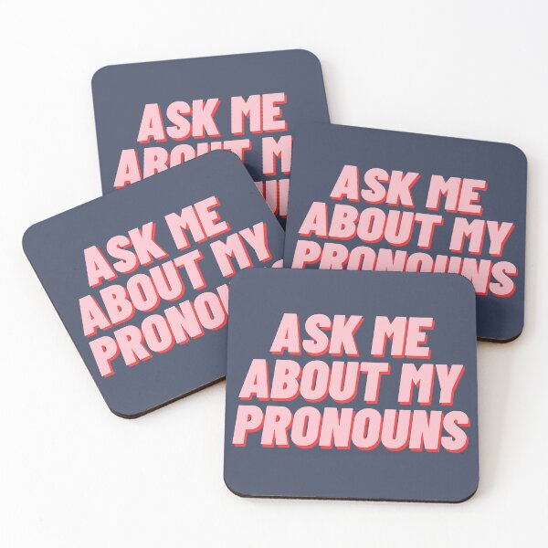 Item preview, Ask Me About My Pronouns designed and sold by polishalpaca.
