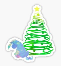 Christmas Donkey Inspired Silhouette Sticker