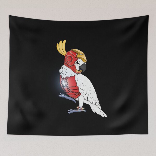Item preview, Cockatoo Superhero designed and sold by ScarlettsArt.