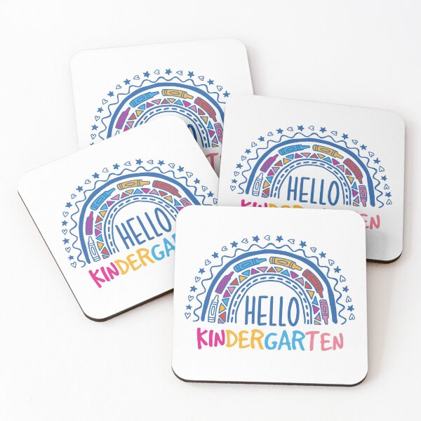 Item preview, Hello Kindergarten, Back to School, Rainbow crayons  designed and sold by ShutterKapan.