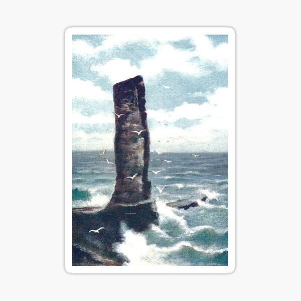 Item preview, Vintage Illustration of the Old Man of Hoy, Orkney Islands designed and sold by yourscotland.