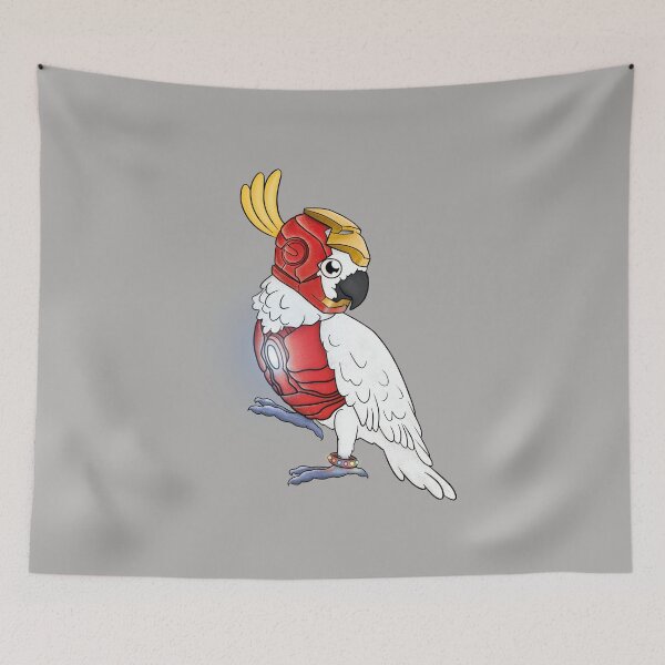 Item preview, Cockatoo Superhero designed and sold by ScarlettsArt.