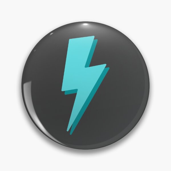 Item preview, Teal Lightning Bolt designed and sold by polishalpaca.