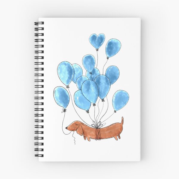 Item preview, Dachshund dog and balloons designed and sold by shirtscom.