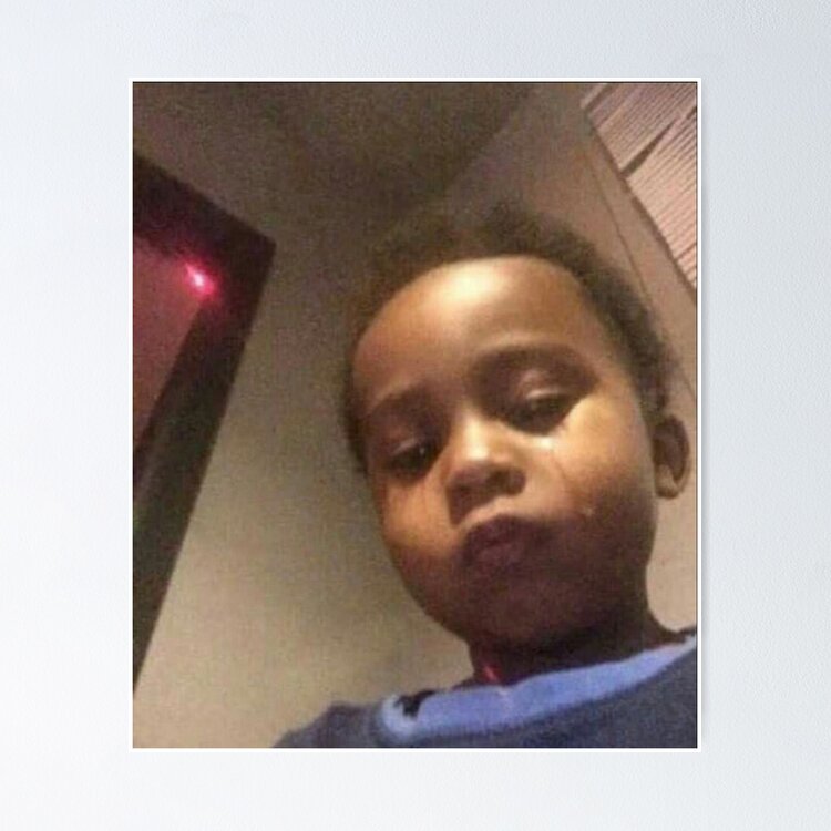 Crying Baby Meme Face Sticker