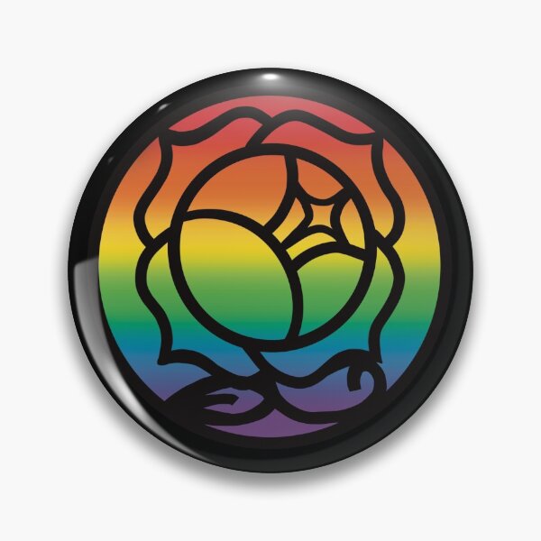 Item preview, Revolutionary girl rainbow rose logo background designed and sold by Namidere7.