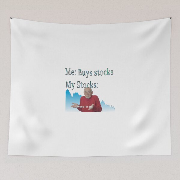 Item preview, Guess I'll Die - Bitcoin Funny Meme designed and sold by nasani.