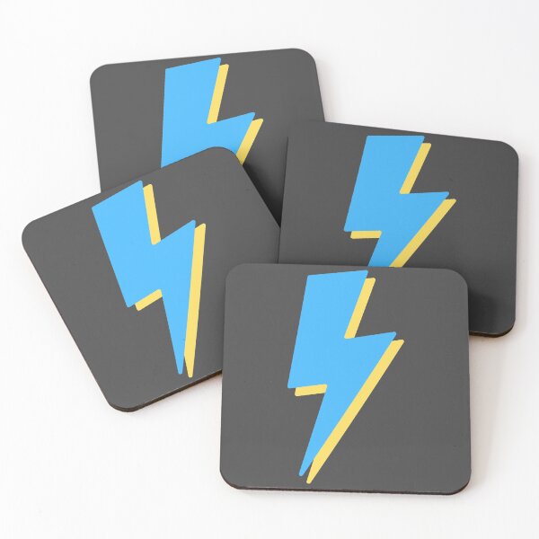 Item preview, Blue and Yellow Lightning Bolt designed and sold by polishalpaca.