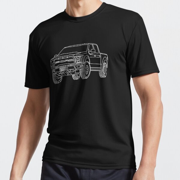 Tee Luv Ford F-150 Raptor Truck T-Shirt, Men's, Size: 2XL, Gray