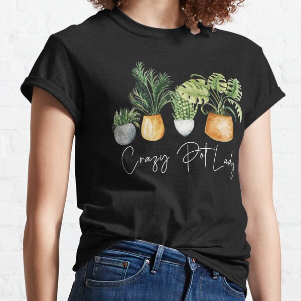 Item preview, Crazy Pot Lady Plant Lover Mom Gift  designed and sold by Uncommon Tee.