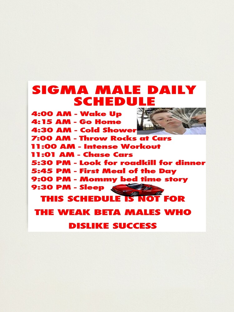 sigma-male-daily-schedule-photographic-print-for-sale-by-benjamin-martin-redbubble