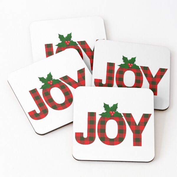 Item preview, Christmas Joy Buffalo Plaid designed and sold by ChelleCreate.