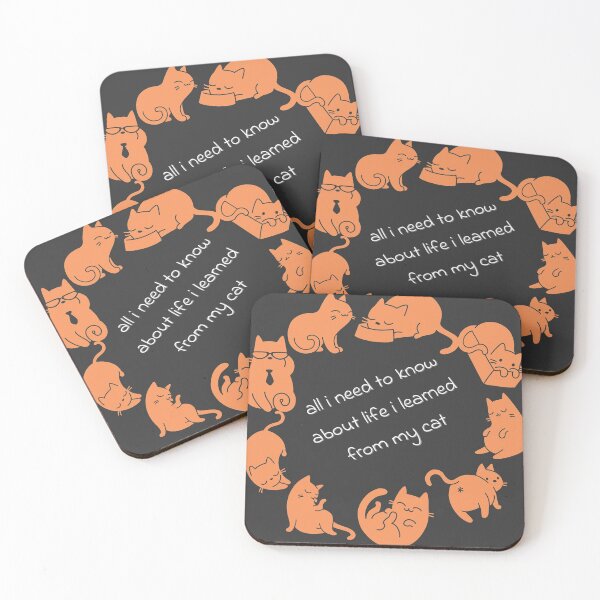 Item preview, All I need to know about life I learned from my cat designed and sold by Hexagon98.