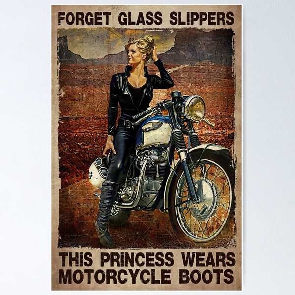 Motorcycle Woman Posters for Sale