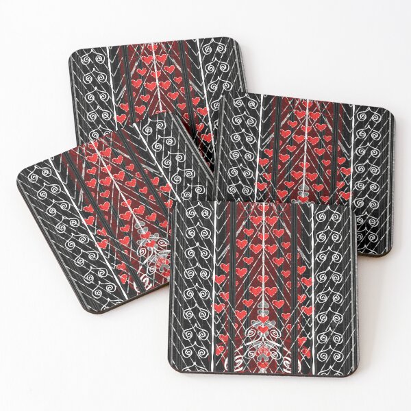 Item preview, Queen of Hearts Alice in Wonderland Gothic Scrollwork designed and sold by ArgyleImp.