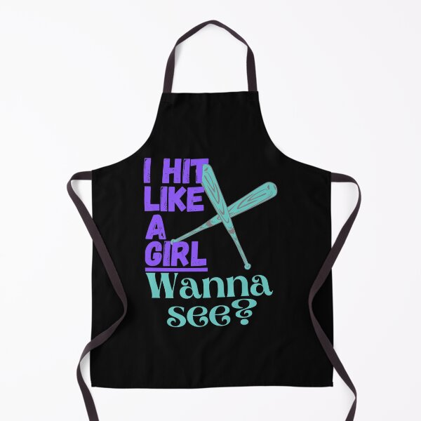 Item preview, I hit like a Girl Baseball/Softball Bats Female Women Girls Woman Athletics designed and sold by Popciety.