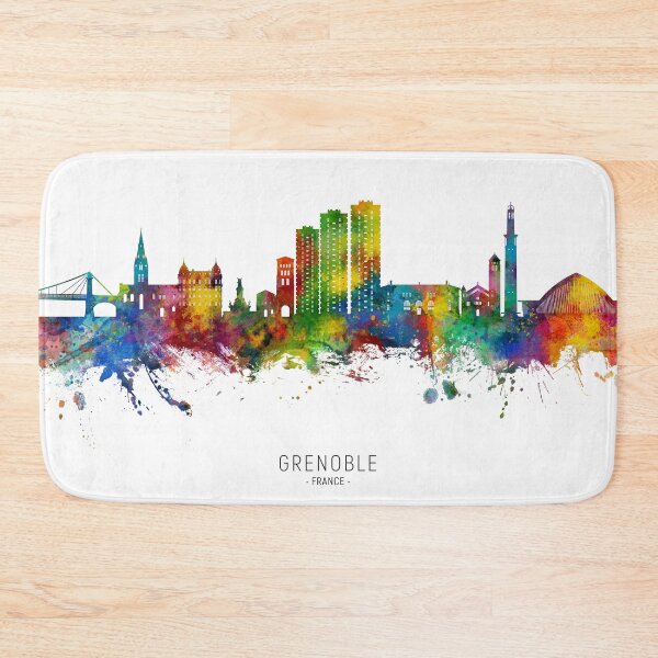Item preview, Grenoble France Skyline designed and sold by ArtPrints.