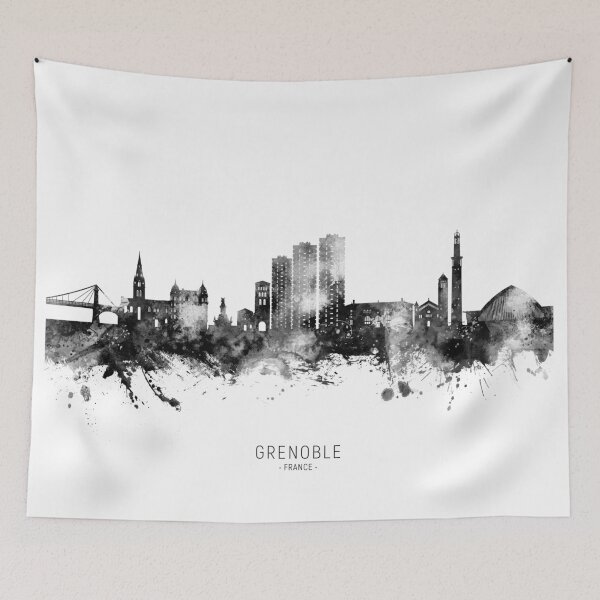 Item preview, Grenoble France Skyline designed and sold by ArtPrints.