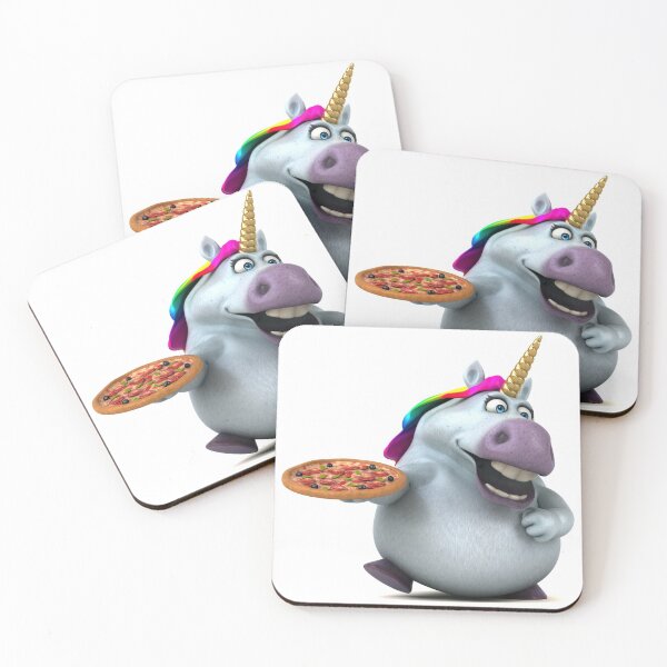 Item preview, Cute Fun Unicorn Pizza designed and sold by Red_Stickers.