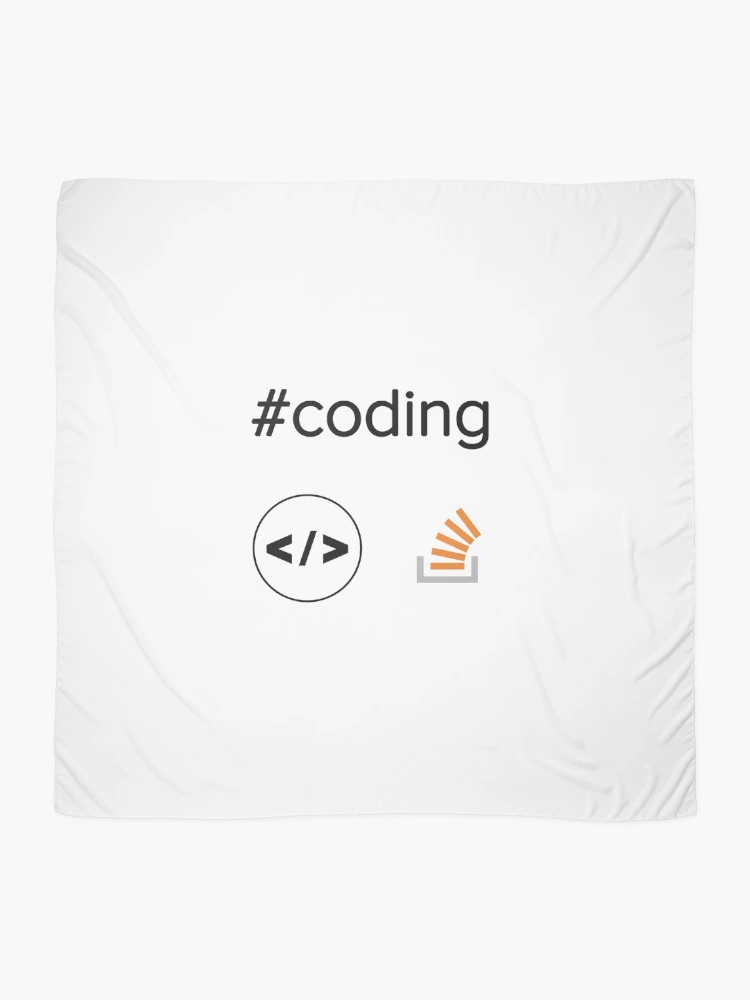 Thumbnail 2 of 3, Scarf, Coding with Stackoverflow designed and sold by devtshirts.
