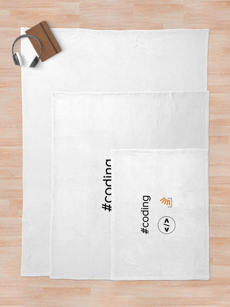 Thumbnail 5 of 6, Throw Blanket, Coding with Stackoverflow designed and sold by devtshirts.