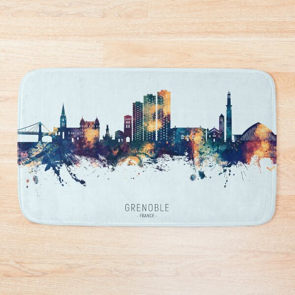Item preview, Grenoble France Skyline designed and sold by ArtPrints.