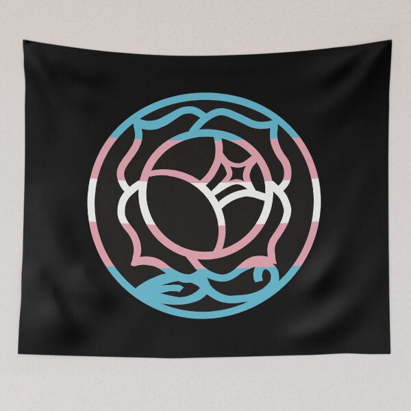 Item preview, Revolutionary girl trans flag rose designed and sold by Namidere7.
