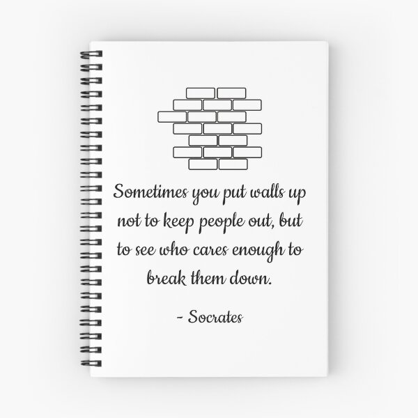 Item preview, Sorates Quotes | Sometimes you put up walls up not to keep people - Socrates  designed and sold by Quoteology101.