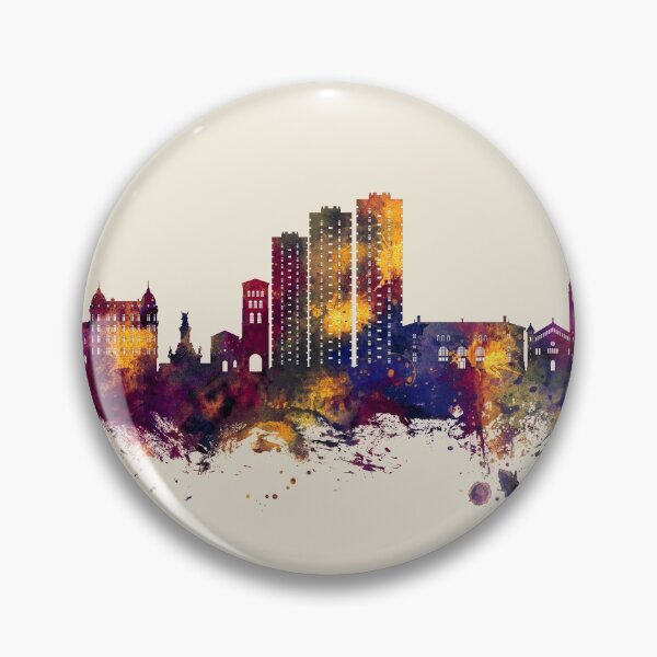 Item preview, Grenoble France Skyline designed and sold by ArtPrints.