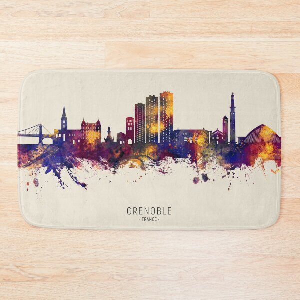 Item preview, Grenoble France Skyline designed and sold by ArtPrints.