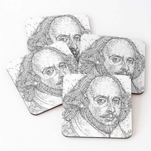 Item preview, WILLIAM SHAKESPEARE ink portrait .2 designed and sold by lautir.