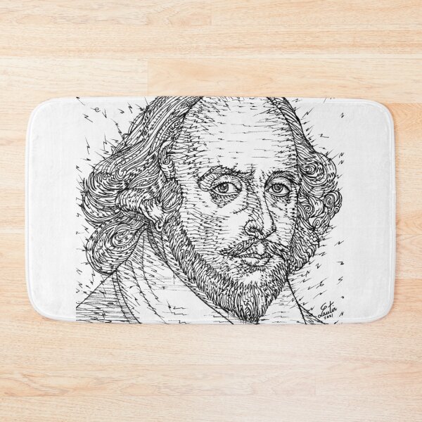 Artikelvorschau, WILLIAM SHAKESPEARE Tinte Porträt .2 entworfen und verkauft von lautir.