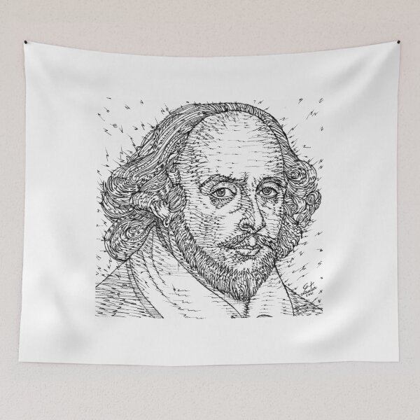 Item preview, WILLIAM SHAKESPEARE ink portrait .2 designed and sold by lautir.