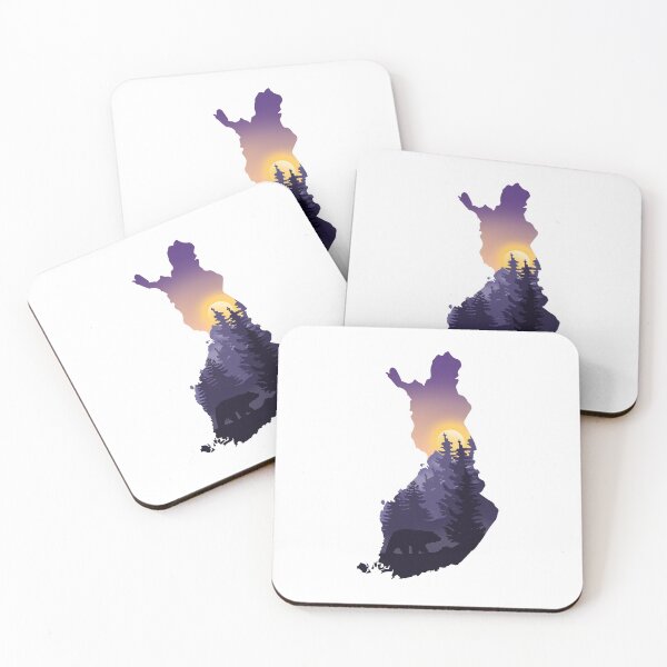Item preview, Finland, map and landscape designed and sold by landscapeworlds.