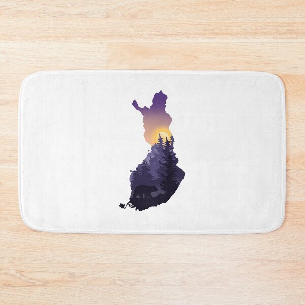 Item preview, Finland, map and landscape designed and sold by landscapeworlds.