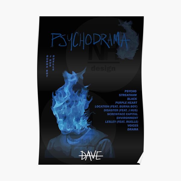 Rapper Santan Dave Psychodrama Album Poster