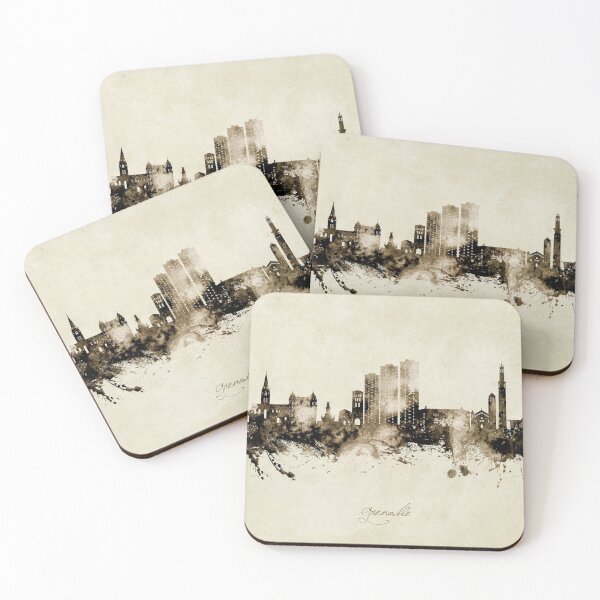 Item preview, Grenoble France Skyline designed and sold by ArtPrints.
