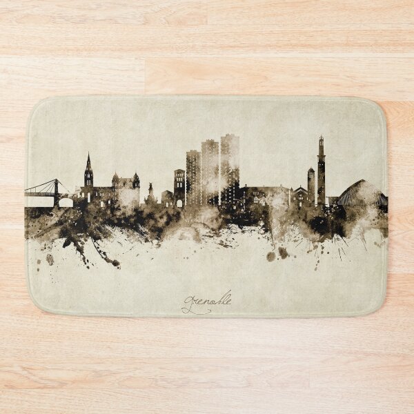 Item preview, Grenoble France Skyline designed and sold by ArtPrints.