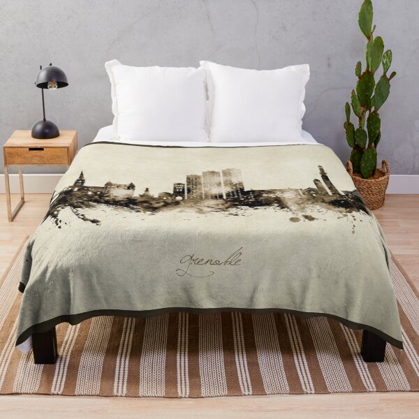Item preview, Grenoble France Skyline designed and sold by ArtPrints.