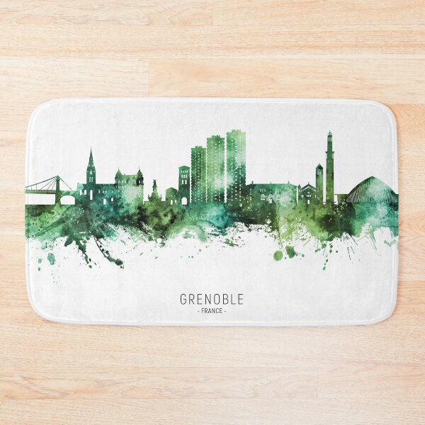 Item preview, Grenoble France Skyline designed and sold by ArtPrints.