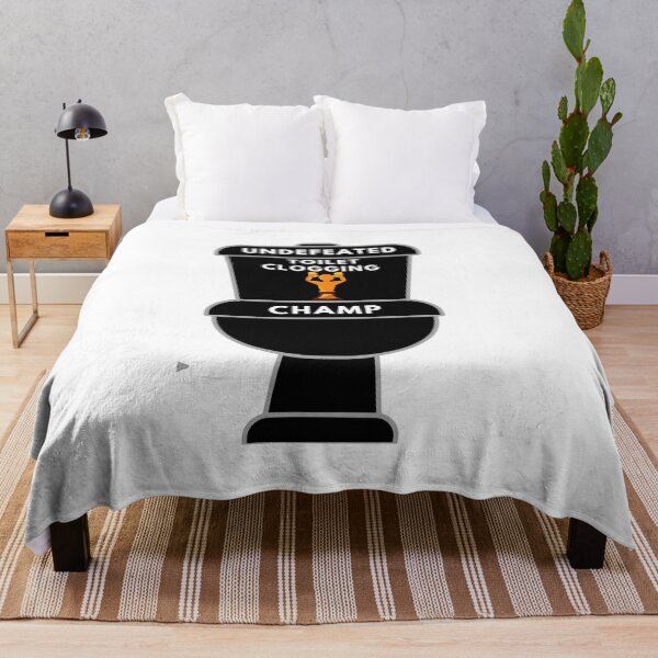 Item preview, Undefeated Toilet Clogging Champ Sticker designed and sold by CHAMSSTORE.