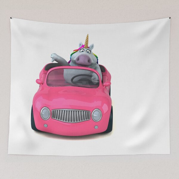 Item preview, Copy of Cute Fun Unicorn Car designed and sold by Red_Stickers.