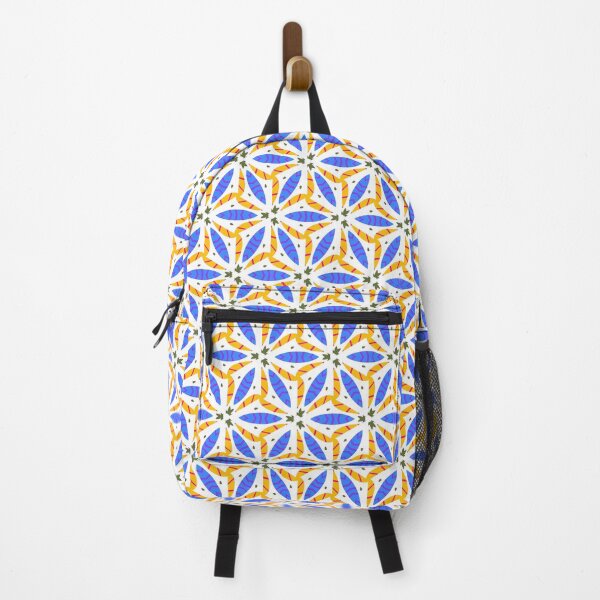 Item preview, Bright and Cheerful Nordic Scandinavian Geometric Color Pattern in Blue, Purple, Yellow and Red designed and sold by cozycaroline.