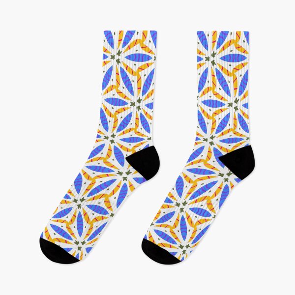 Item preview, Bright and Cheerful Nordic Scandinavian Geometric Color Pattern in Blue, Purple, Yellow and Red designed and sold by cozycaroline.