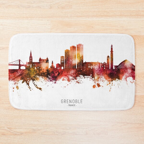 Item preview, Grenoble France Skyline designed and sold by ArtPrints.