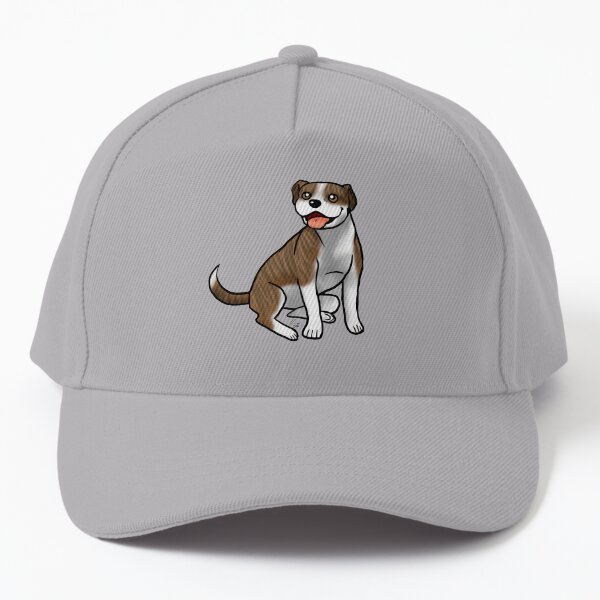 American Pit Bull Terrier - Brindle and White Baseball Cap