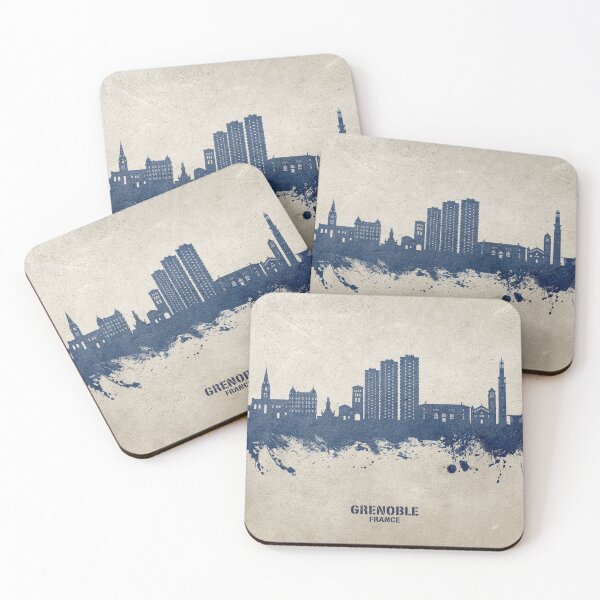 Item preview, Grenoble France Skyline designed and sold by ArtPrints.