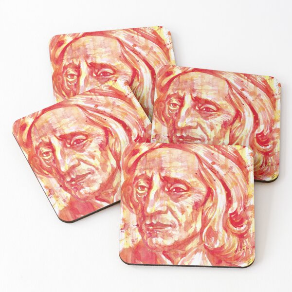 Item preview, JOHN LOCKE watercolor portrait designed and sold by lautir.