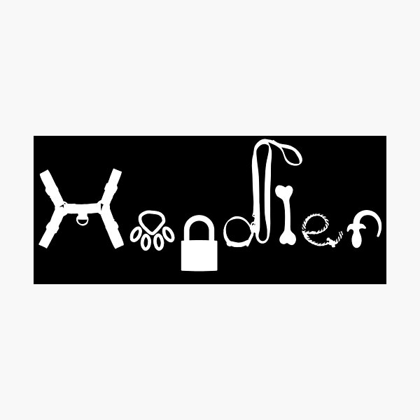 Pup Play-Handler Photographic Print